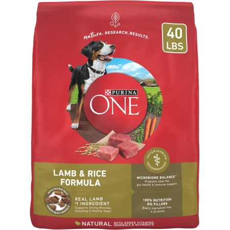 Purina ONE Dry Dog Food Lamb and Rice Formula - 40 lb. Bag
