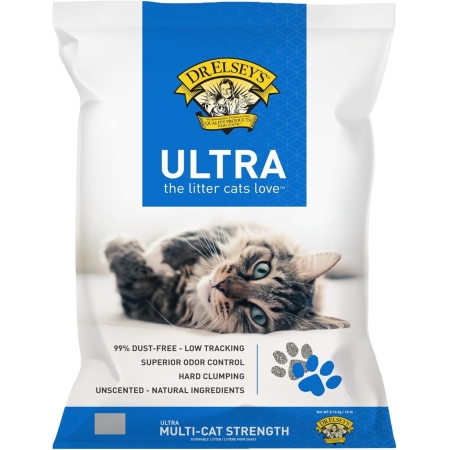 Dr. Elsey's Ultra Unscented Clumping Clay Cat Litter 18 lb Bag